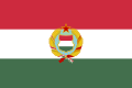 Vlag van de Volksrepubliek Hongarije en de Volksrepubliek Hongarije (gebruikt in de periode 1957-1989, officieus)