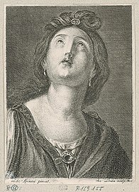 Hlava světice podle Guida Reni (1805)