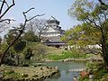 Kokura castle from the Japanese garden　/ 日本庭園からの小倉城。