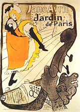 Jane Avril en Jardin de Paris (1893, afiŝo)