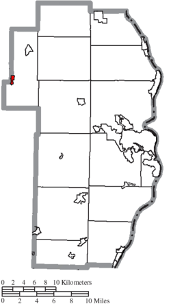 Location of Amsterdam in Jefferson County