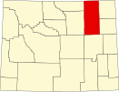 Localização do Condado de Campbell (Wyoming)