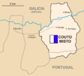 Mappa tar-Couto Mixto/Coto Mixto (10 seklu-1868)