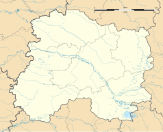 Mapa konturowa Marny, po prawej znajduje się punkt z opisem „Coupéville”