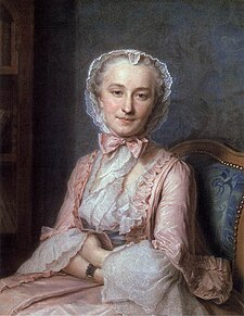 Maurice Quentin de La Tourin Mademoiselle Sallén muotokuva.