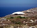 Protective tent around the site