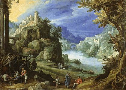 Paysage fantastique sur cuivre (1598) Édimbourg.