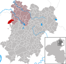 Kaart van Roßbach (Westerwald)