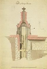 Stortorgsbrunnen, sektion. Erik Palmstedt, 1778