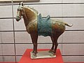 Ceramic tomb figure of a horse in sancai glaze