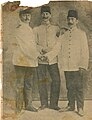 Ufficiali di reparto per il personale dell'esercito ottomano: Halil, Mustafa Kemal (Atatürk), e Lütfi Müfit (Özdeş), Beirut, 1906