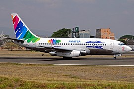 Avión de AVIATSA en Toncontín.