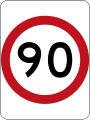 (R4-1) 90 km/h Speed Limit