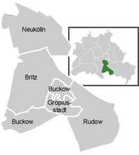 Mapa del districte de Neukölln