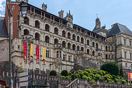 Château de Blois, aile François Ier, façade des Loges, place Victor-Hugo.