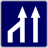 3 lanes merge to 2 lanes from left