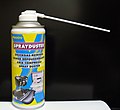 spray duster with long tube for dispensing