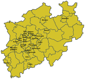 Ciudaes de Renania del Norte-Westfalia
