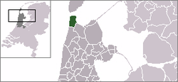 Localização do município de Den Halder