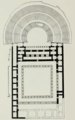 Plan du théâtre hellénistique de Babylone et du bâtiment public attenant.