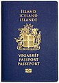 Couverture d'un passeport islandais