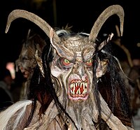 A modern Krampus at the Perchtenlauf in Klagenfurt (2006)