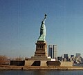 Statue of Liberty and WTC ca. 1996