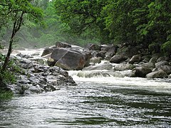 Río Mossman durante la estación húmeda.