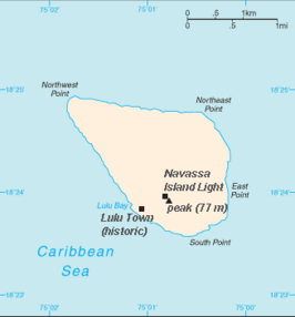 Kaart van Navassa Island / La Navasse