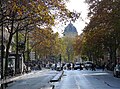 Le tribunal de commerce vu depuis le boulevard de Sébastopol.