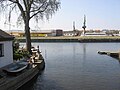 Blick auf Unterhafen von Tiefwerderbrücke