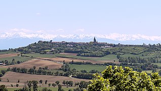 Saint-Félix-Lauragais France. General view of the village.