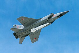 MiG-31K sobre Moscú en 2018