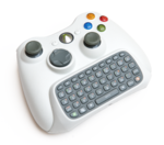 Xbox 360 Chatpad attached to a controller.