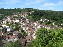El casco antiguo de Aubusson (Creuse).