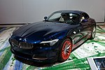La Z4 de la campagne de publicité BMW « An Expression of Joy », exposé au salon de l'automobile de New York.