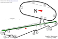Layout using both the road course and the oval