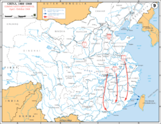 Abril y octubre de 1949: los comunistas avanzan hacia el sur y ocupan el territorio continental.
