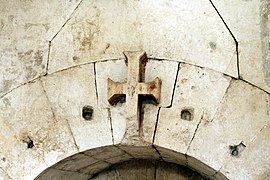 Cross detail - Upper floor - Mausoleum of Theodoric - Ravenna 2016.jpg