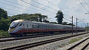 A Class 93/2 heading towards Batu Gajah railway station