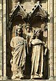 Edward I i Eleonora Kastylijska, fragment fasady katedry w Lincoln