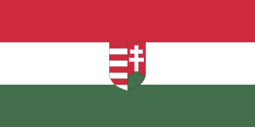 Bendera Republik Demokratik Hungary (1918-1919 dan 1920).
