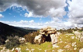 Dolmen à Roknia, wilaya de Guelma en Algérie.