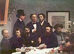 Bordshörn (1872), med Paul Verlaine och Arthur Rimbaud till vänster.