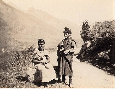 Khas women, photographed in 1880