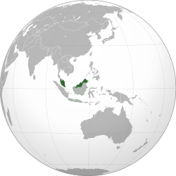Местоположение на Малайзия
