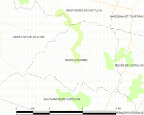 Poziția localității Sainte-Colombe