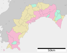 竹林寺の位置（高知県内）