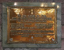 Commemorative plaque for nurses who died when HMS Osmanieh sank