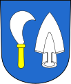 Wappen von Oberengstringen, Schweiz (beide mit Pflugschar)